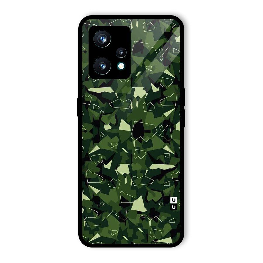Army Shape Design Glass Back Case for Realme 9 Pro Plus 5G
