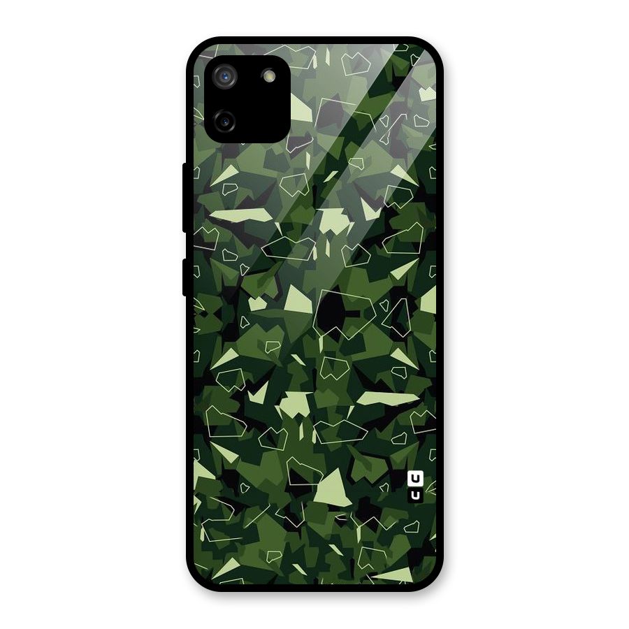 Army Shape Design Glass Back Case for Realme C11