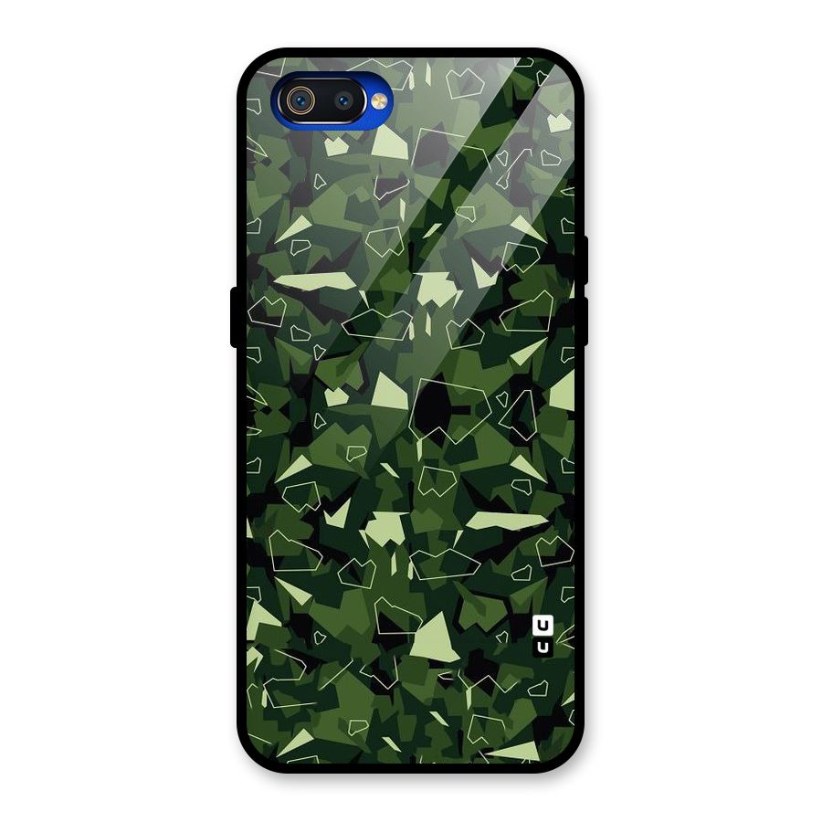 Army Shape Design Glass Back Case for Realme C2