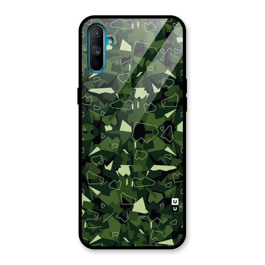 Army Shape Design Glass Back Case for Realme C3