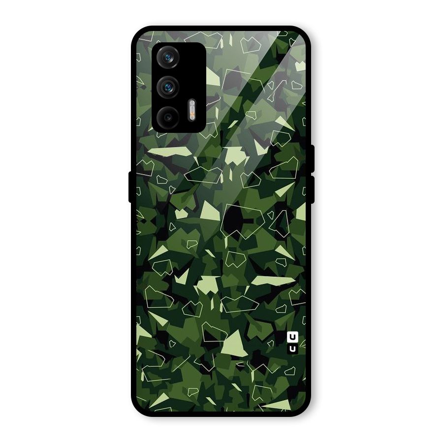 Army Shape Design Glass Back Case for Realme GT 5G