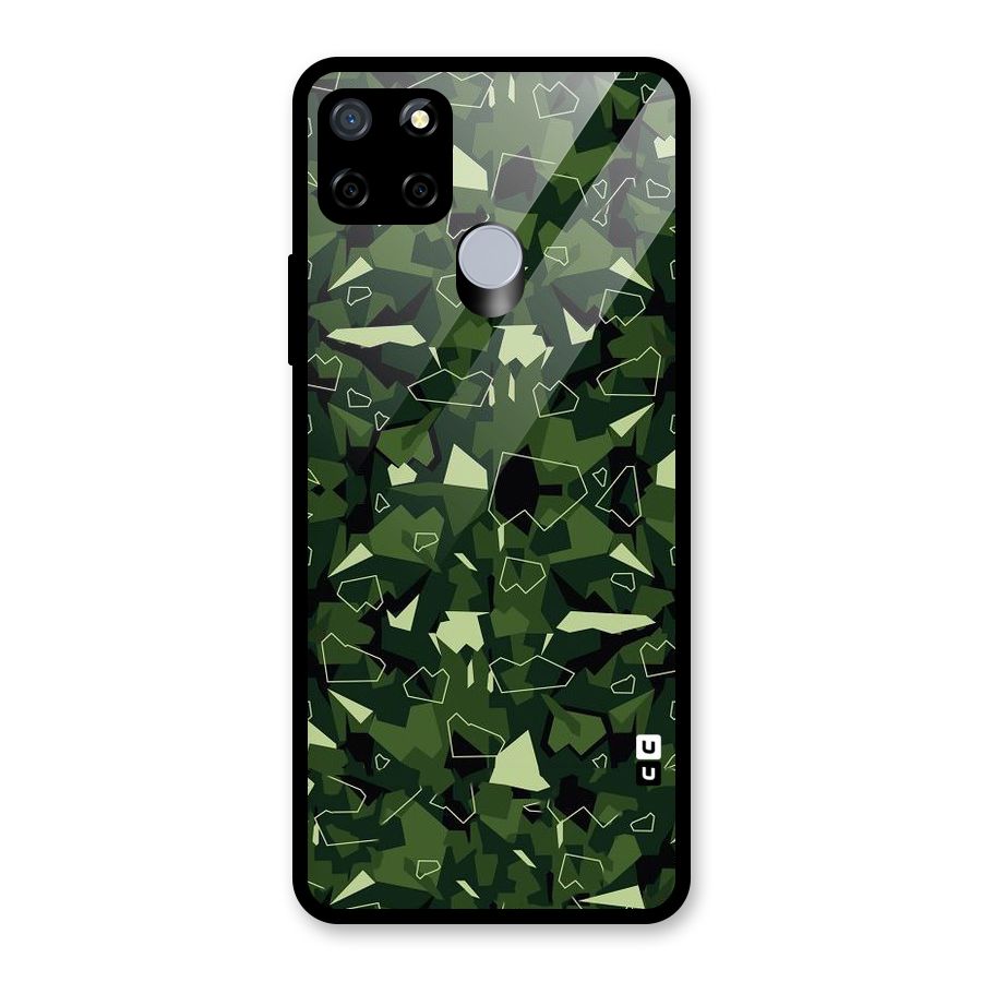 Army Shape Design Glass Back Case for Realme Narzo 20