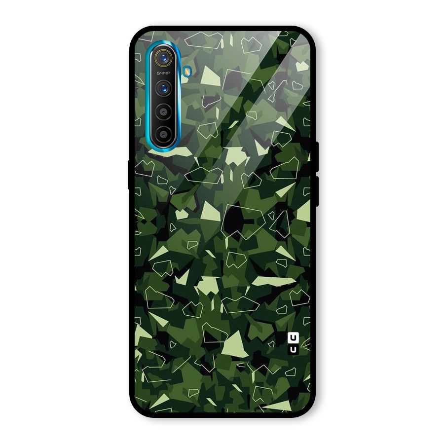Army Shape Design Glass Back Case for Realme X2