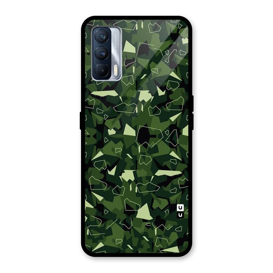 Army Shape Design Glass Back Case for Realme X7