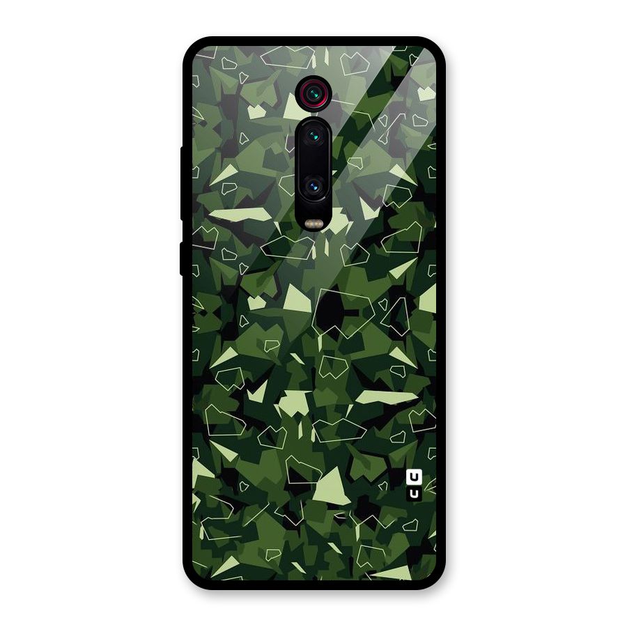 Army Shape Design Glass Back Case for Redmi K20