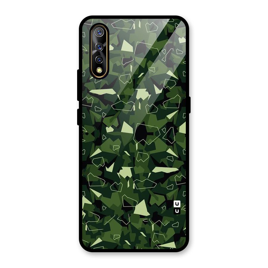 Army Shape Design Glass Back Case for Vivo S1