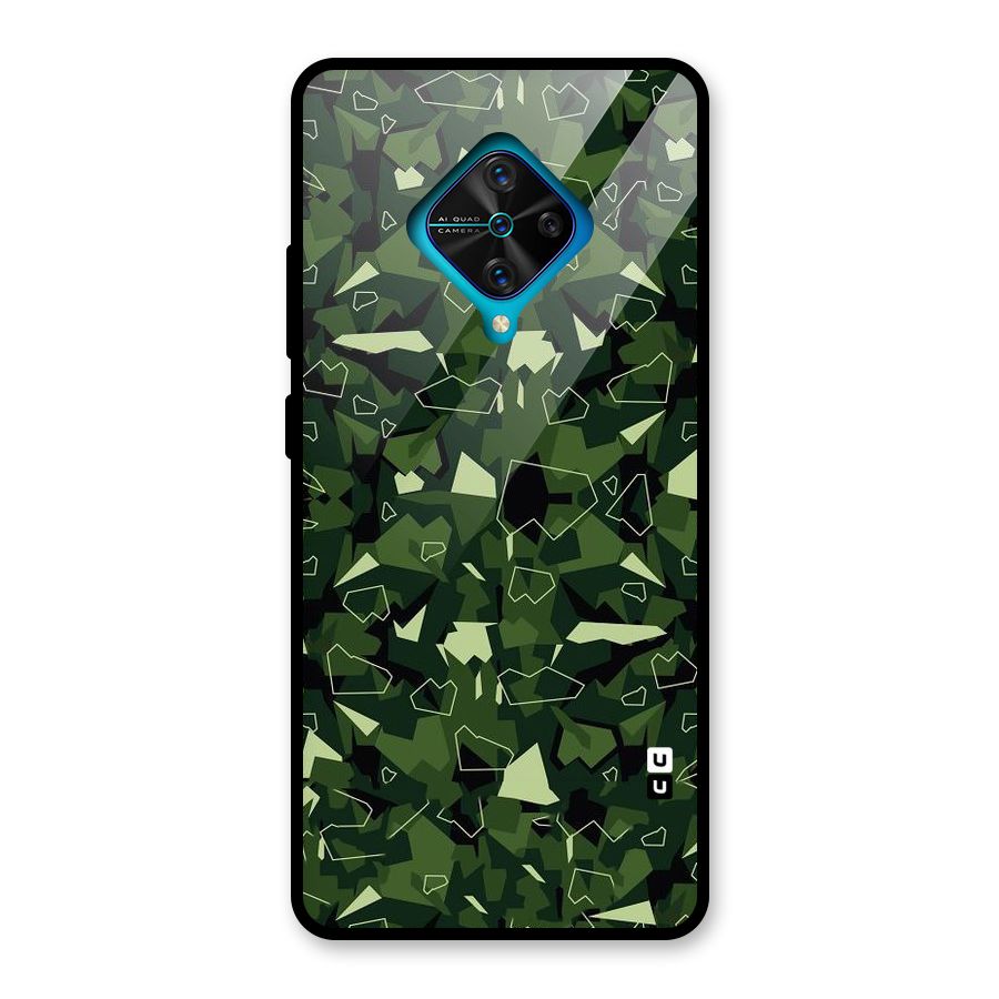Army Shape Design Glass Back Case for Vivo S1 Pro
