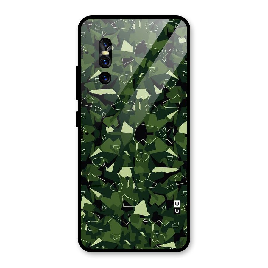 Army Shape Design Glass Back Case for Vivo V15 Pro