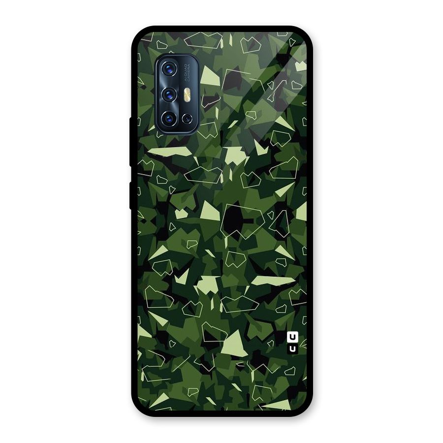 Army Shape Design Glass Back Case for Vivo V17