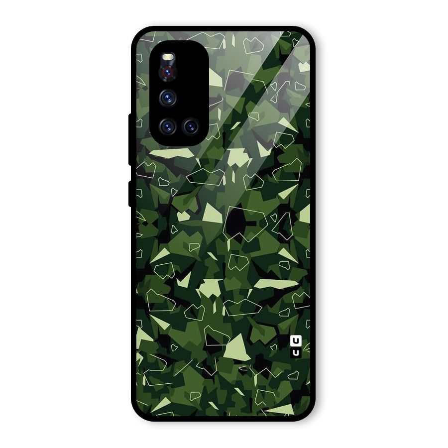 Army Shape Design Glass Back Case for Vivo V19