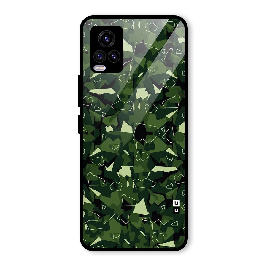 Army Shape Design Glass Back Case for Vivo V20