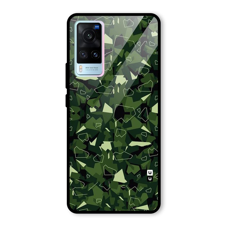 Army Shape Design Glass Back Case for Vivo X60