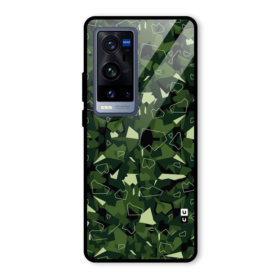 Army Shape Design Glass Back Case for Vivo X60 Pro Plus
