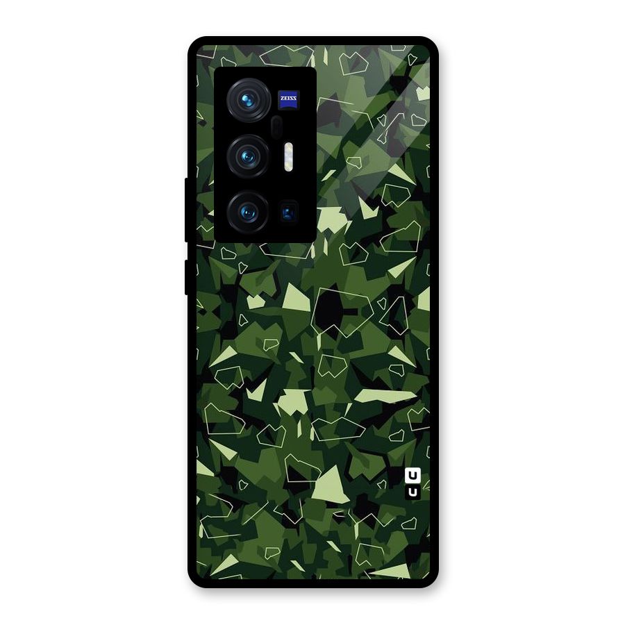 Army Shape Design Glass Back Case for Vivo X70 Pro Plus