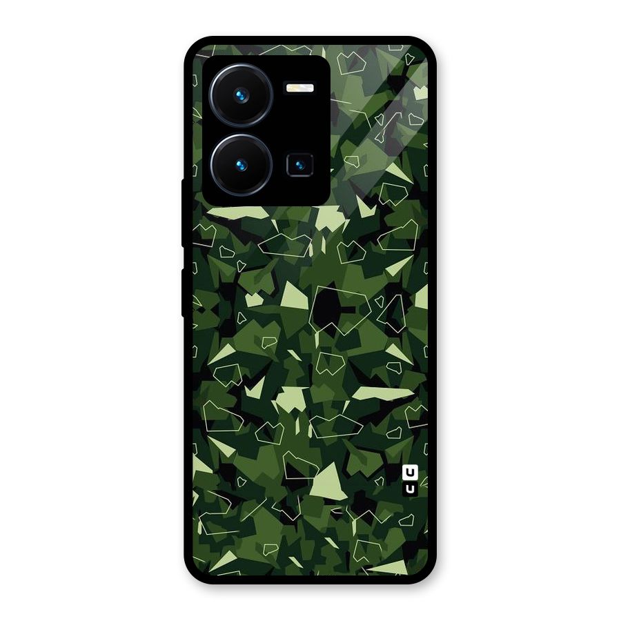Army Shape Design Glass Back Case for Vivo Y35