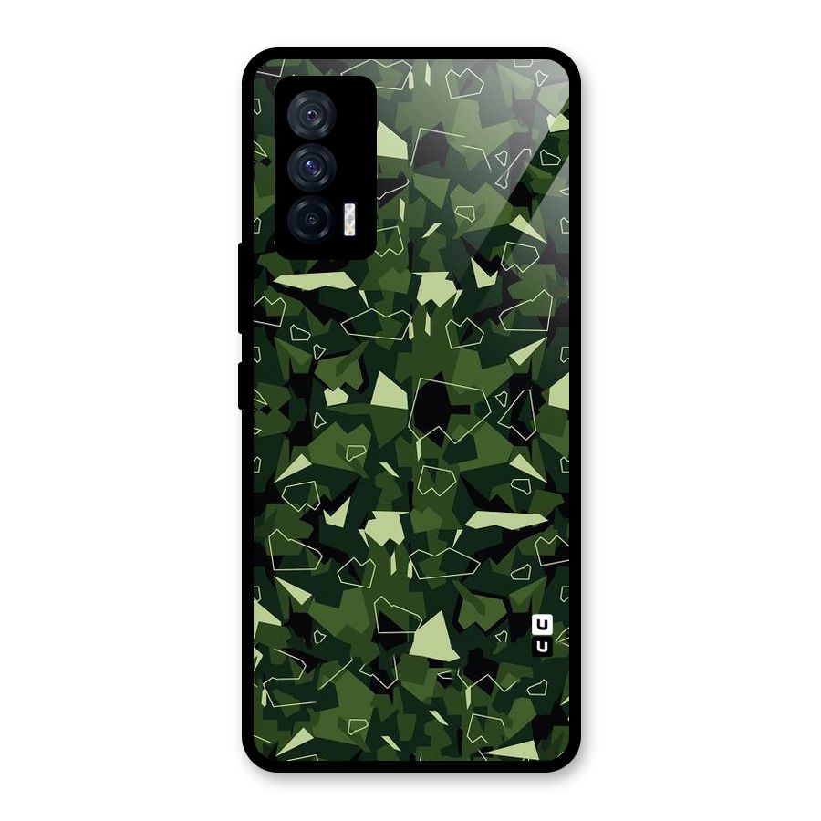 Army Shape Design Glass Back Case for Vivo iQOO 7 5G