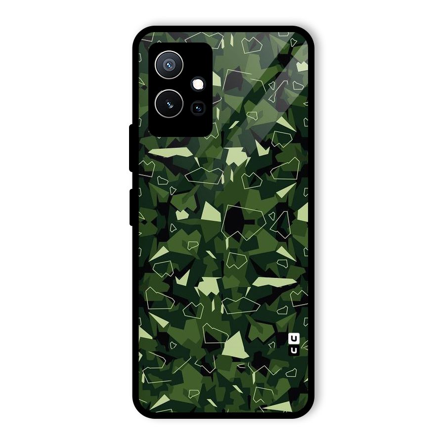 Army Shape Design Glass Back Case for Vivo iQOO Z6
