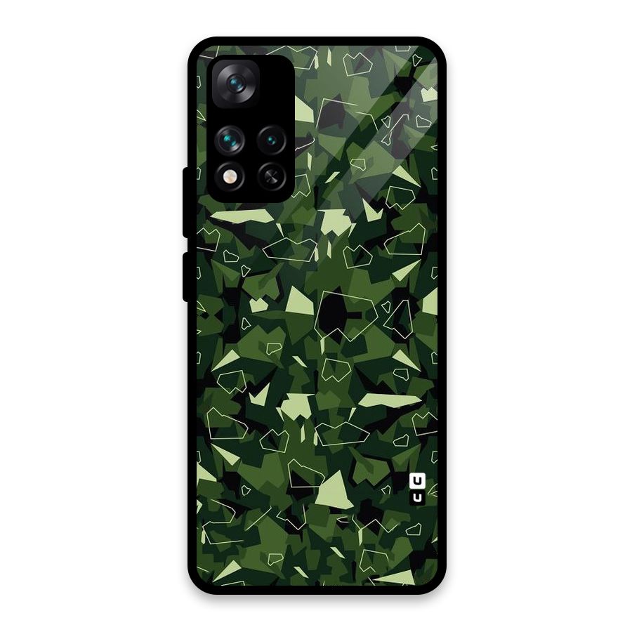 Army Shape Design Glass Back Case for Xiaomi 11i HyperCharge 5G