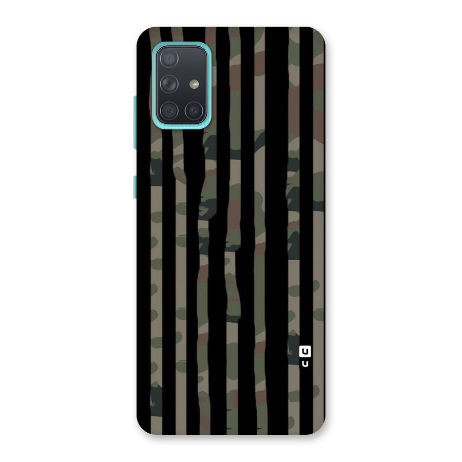 Army Stripes Back Case for Galaxy A71