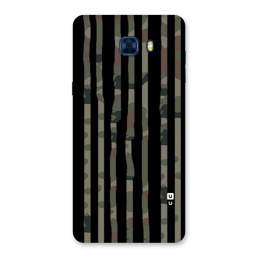 Army Stripes Back Case for Galaxy C7 Pro