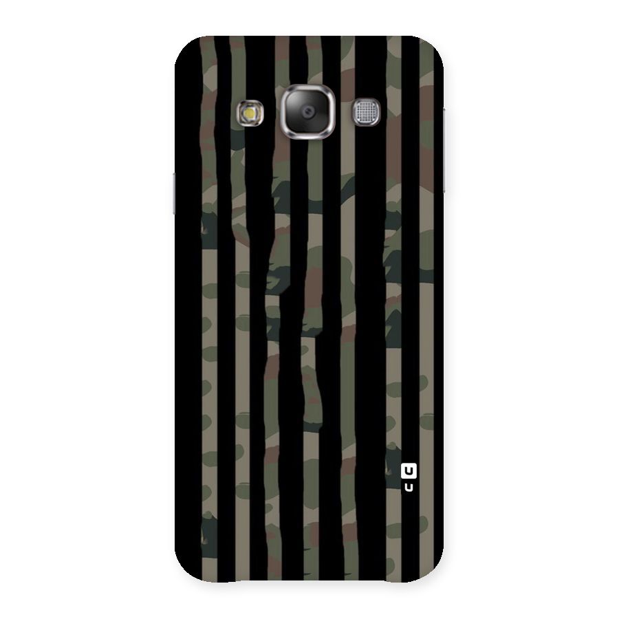 Army Stripes Back Case for Galaxy E7