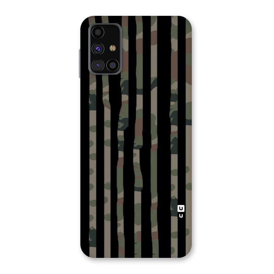 Army Stripes Back Case for Galaxy M31s