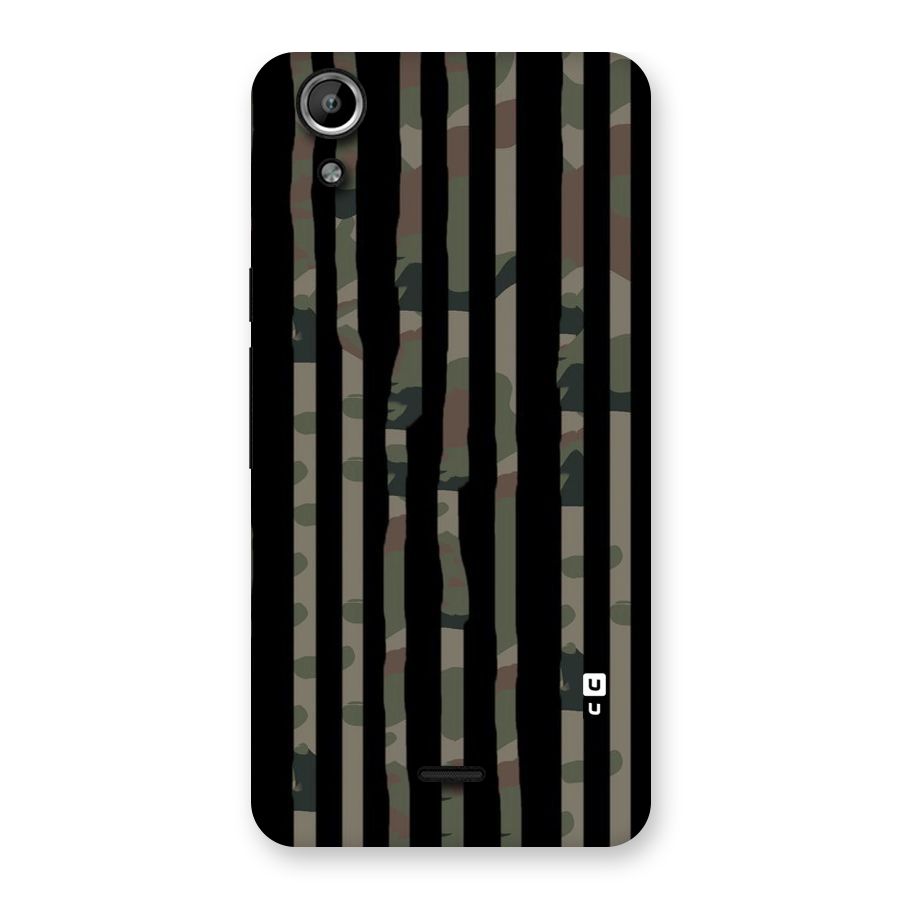 Army Stripes Back Case for Micromax Canvas Selfie Lens Q345