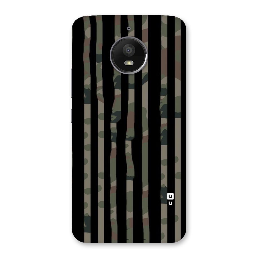 Army Stripes Back Case for Moto E4 Plus