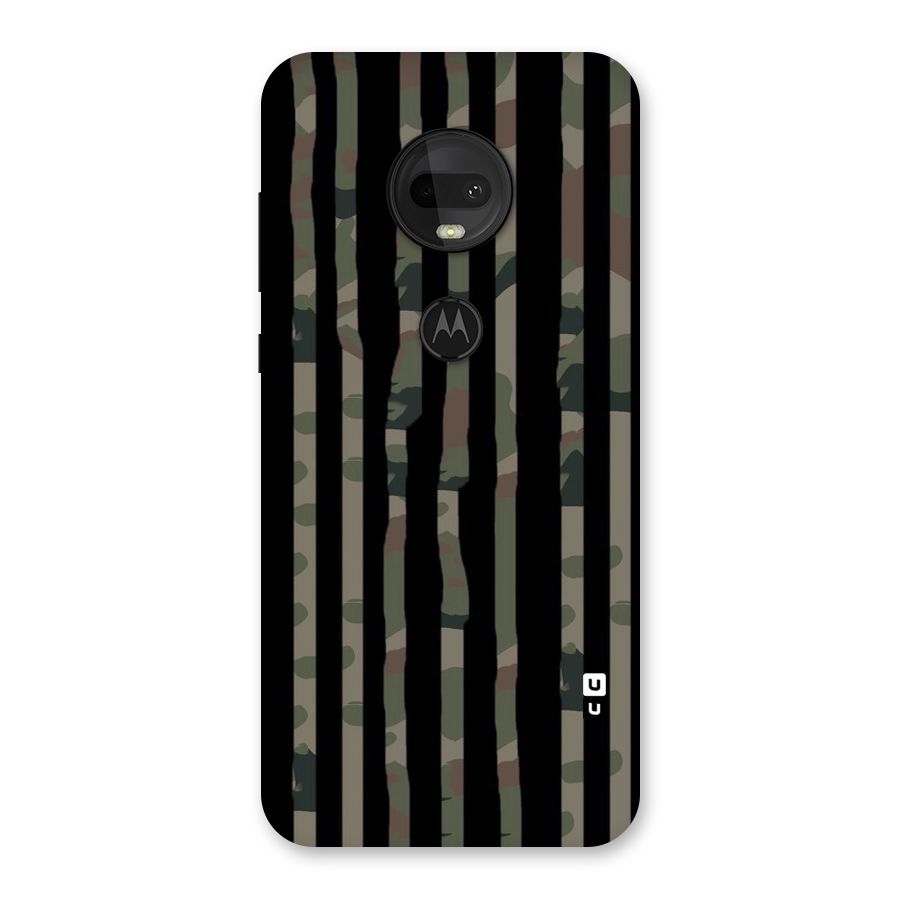 Army Stripes Back Case for Moto G7