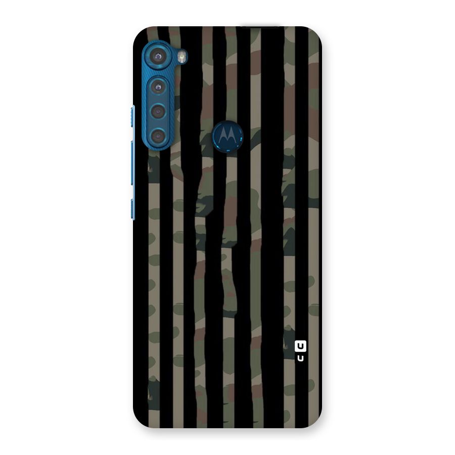 Army Stripes Back Case for Motorola One Fusion Plus