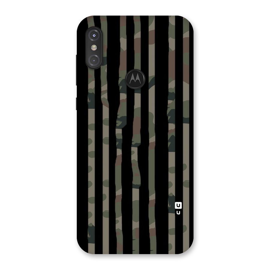 Army Stripes Back Case for Motorola One Power
