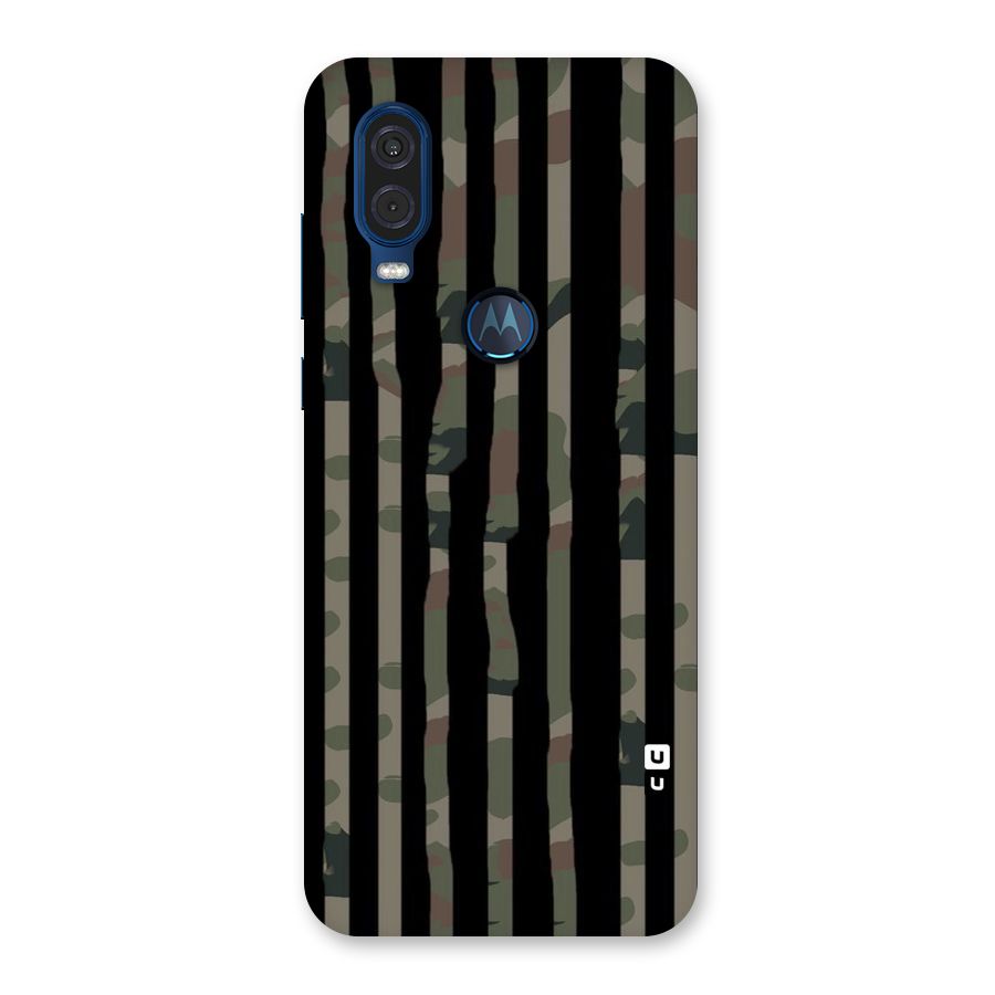 Army Stripes Back Case for Motorola One Vision