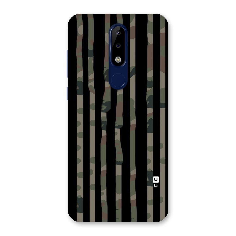 Army Stripes Back Case for Nokia 5.1 Plus