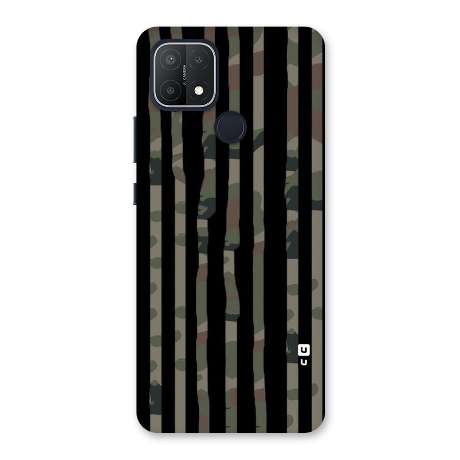 Army Stripes Back Case for Oppo A15s