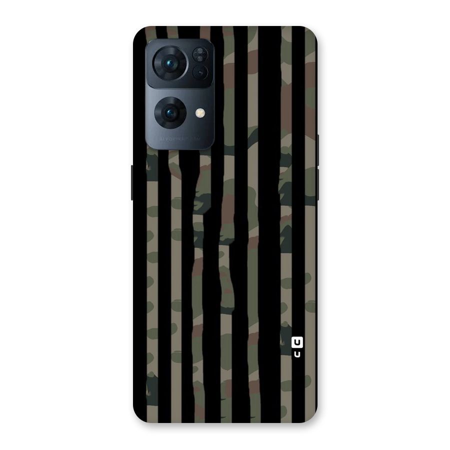 Army Stripes Back Case for Oppo Reno7 Pro 5G