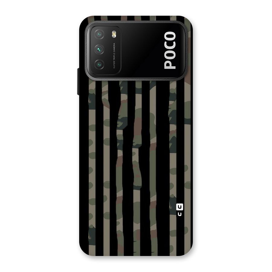 Army Stripes Back Case for Poco M3