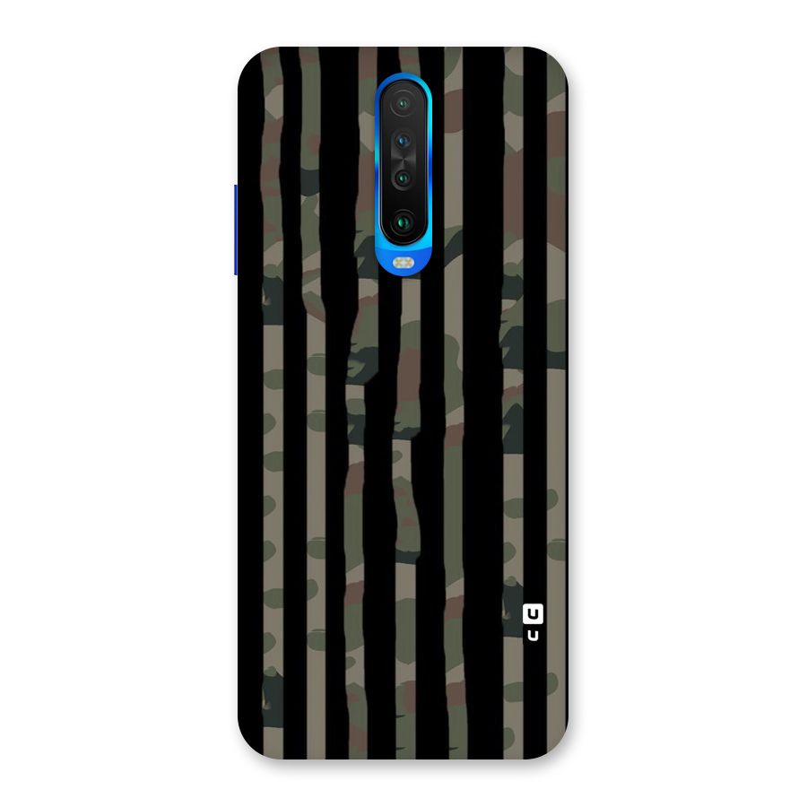 Army Stripes Back Case for Poco X2