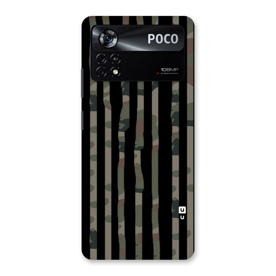 Army Stripes Back Case for Poco X4 Pro 5G