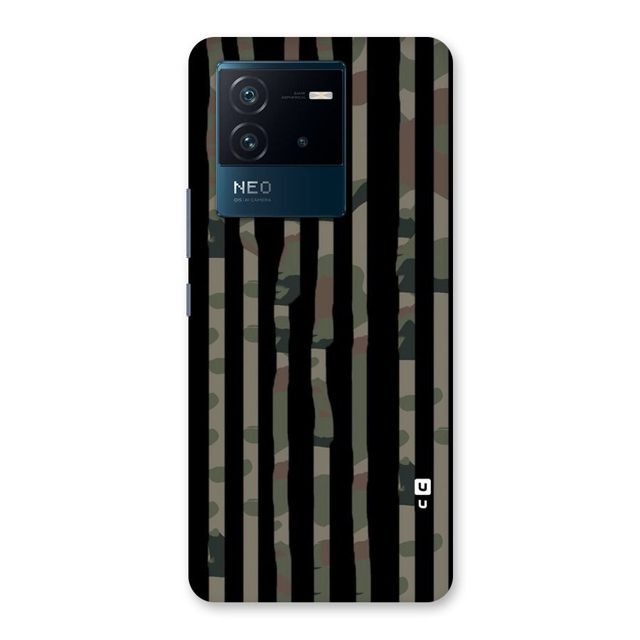 Army Stripes Back Case for Vivo iQOO Neo 6 5G