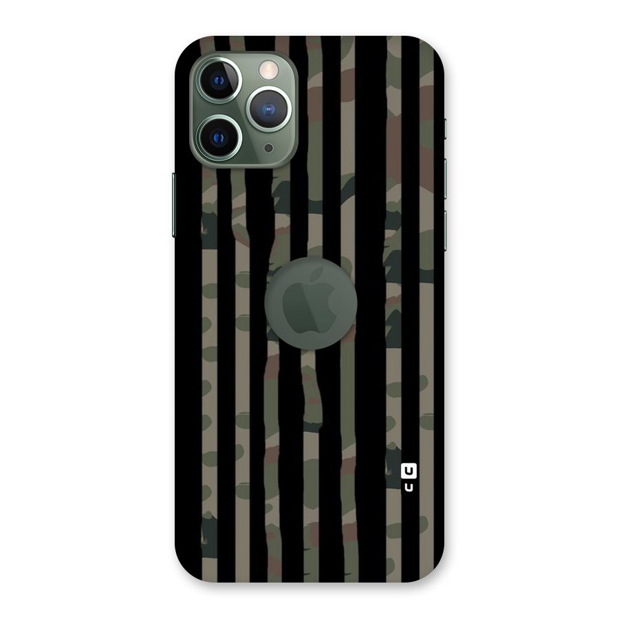Army Stripes Back Case for iPhone 11 Pro Logo  Cut