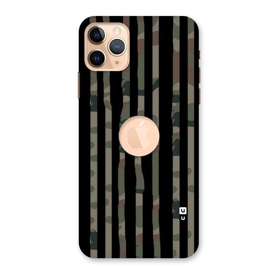 Army Stripes Back Case for iPhone 11 Pro Max Logo Cut