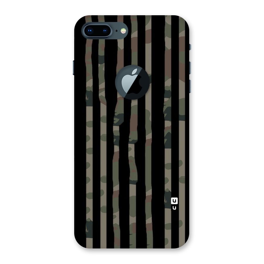 Army Stripes Back Case for iPhone 7 Plus Logo Cut