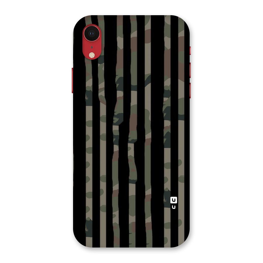 Army Stripes Back Case for iPhone XR