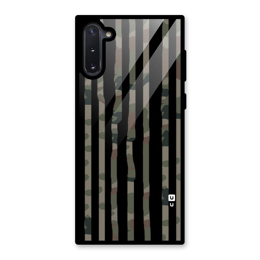 Army Stripes Glass Back Case for Galaxy Note 10
