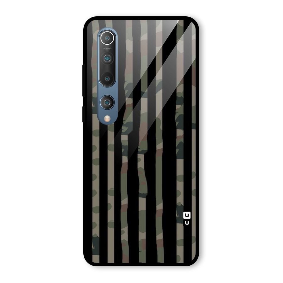 Army Stripes Glass Back Case for Mi 10