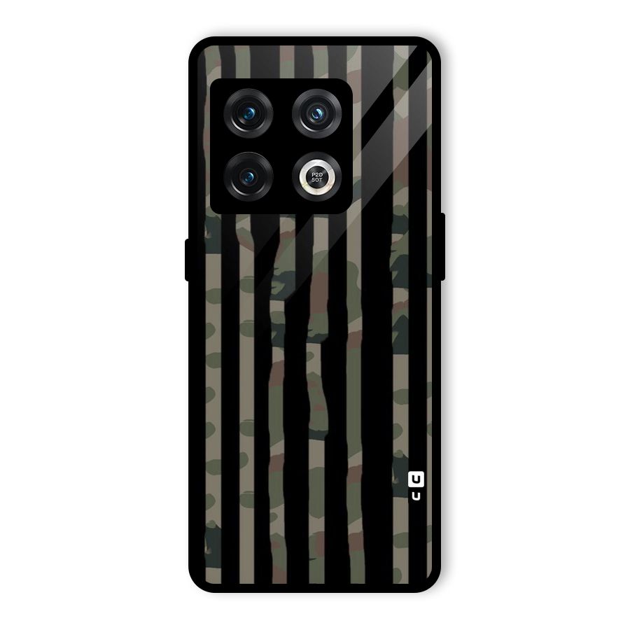 Army Stripes Glass Back Case for OnePlus 10 Pro 5G