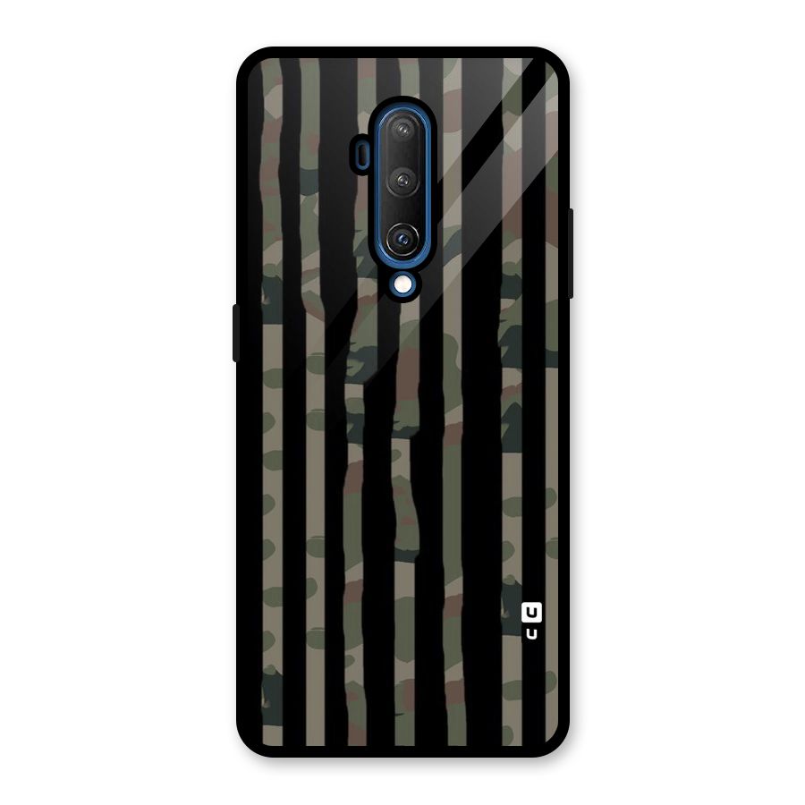 Army Stripes Glass Back Case for OnePlus 7T Pro