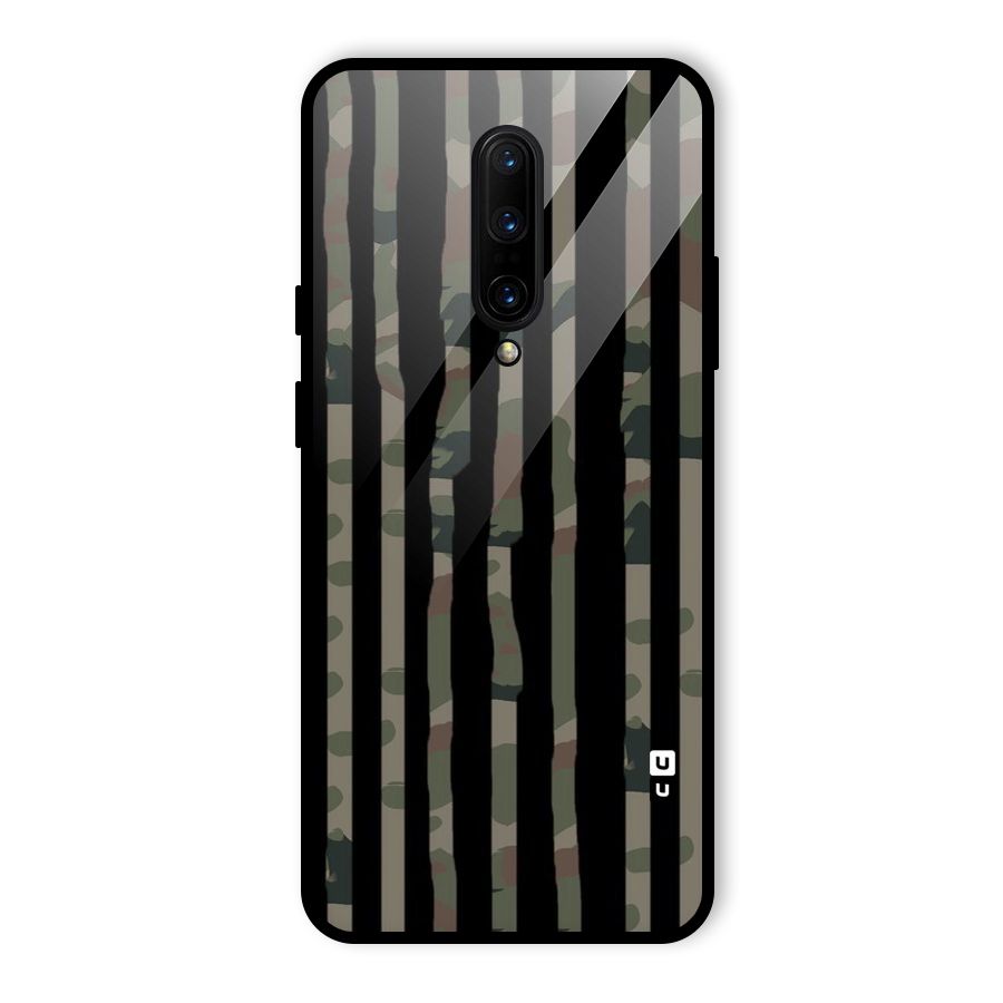 Army Stripes Glass Back Case for OnePlus 7 Pro