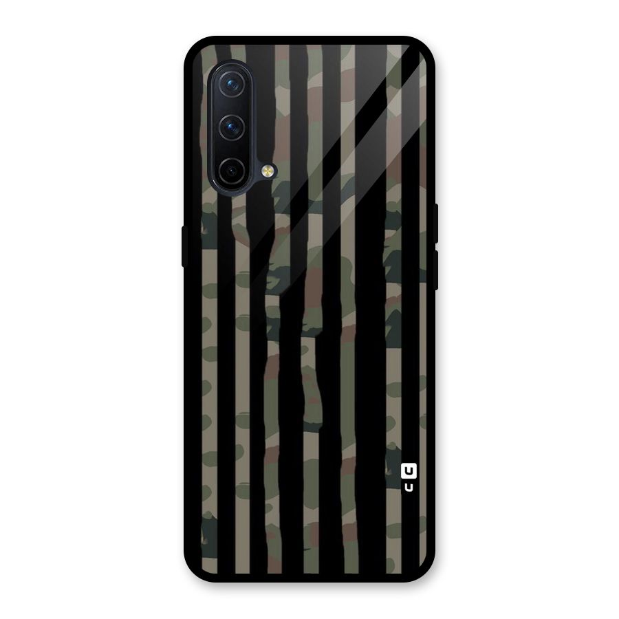 Army Stripes Glass Back Case for OnePlus Nord CE 5G