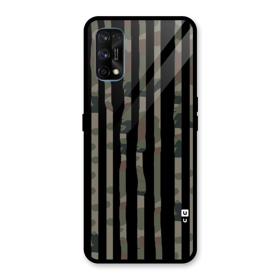 Army Stripes Glass Back Case for Realme 7 Pro